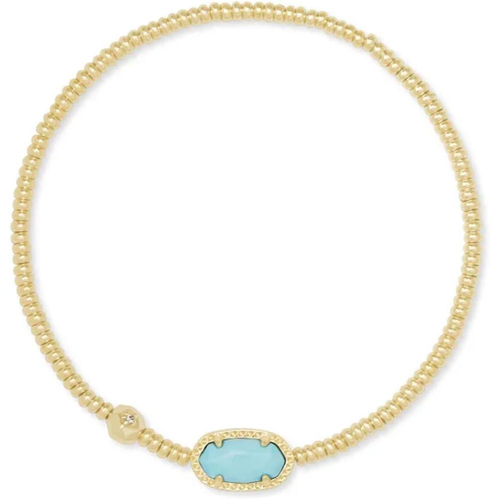 imageKendra Scott Grayson Crystal Stretch Bracelet Fashion Jewelry for WomenGOLD  LT BLUE MAGNESITE