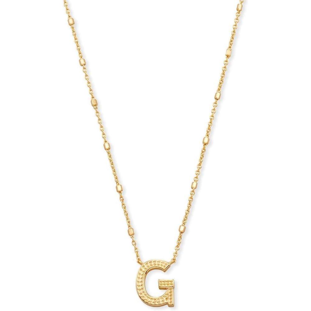 imageKendra Scott Letters AZ Pendant Necklace for Women Fashion Jewelry 14k GoldPlated BrassLetter G