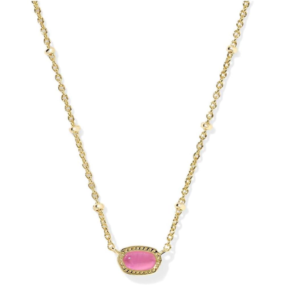 imageKendra Scott Mini Elisa 14k GoldPlated Satellite Short Pendant Necklace Fashion Jewelry for WomenGOLD AZALEA ILLUSION