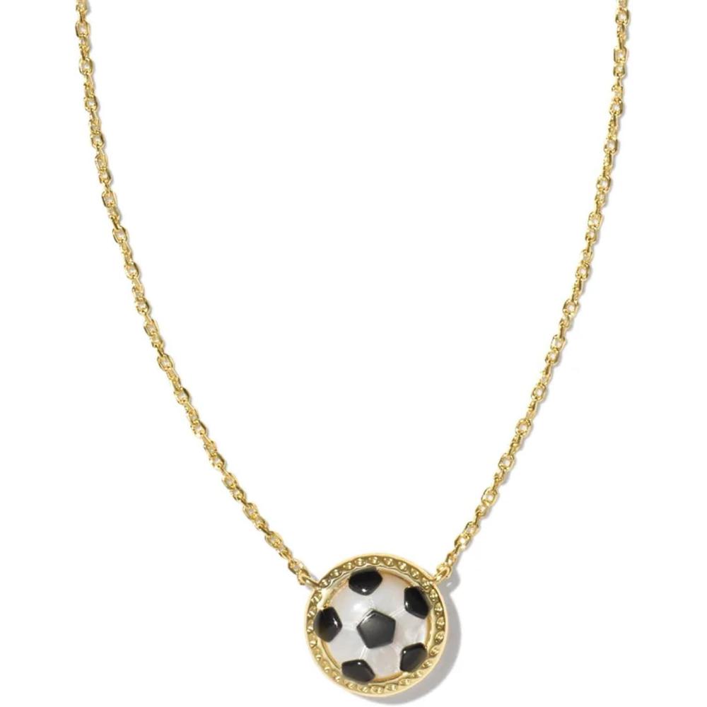 imageKendra Scott Soccer Short Pendant Necklace Fashion Jewelry for WomenGOLD