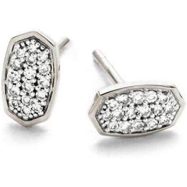 imageKendra Scott White Diamond Marisa Stud Earrings in 14k Gold Fine Jewelry for Women14K WHITE GOLD  CRYSTAL CLEAR DIAMOND