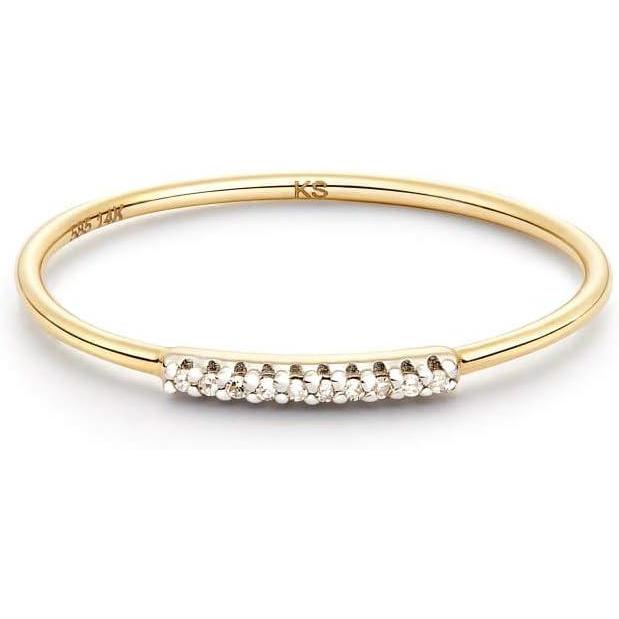 imageKendra Scott White Diamond Mila Ring in 14k Gold Fine Jewelry For Women14K YELLOW GOLD  CRYSTAL CLEAR DIAMOND