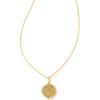 Kendra Scott 14k Gold-Plated Brass Letter A-Z Disc Reversible Pendant Necklace, Fashion Jewelry for Women(Letter Y)