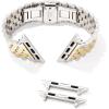Kendra Scott Alex 5 Link Watch Bands, Compatible with Apple Watch® Series 1-8 and 20mm Samsung Galaxy Watch®(Gold & Silver Stainless Steel)