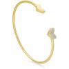 Kendra Scott Ari Heart 18k Gold Vermeil Cuff Bracelet in White Diamond, Fine Jewelry for Women