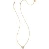 Kendra Scott Ari & Haven Heart Necklace Gift Set, Fashion Jewelry for Women(GOLD – WHITE CUBIC ZIRCONIA)