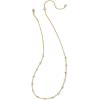 Kendra Scott Ari & Haven Heart Necklace Gift Set, Fashion Jewelry for Women(GOLD – WHITE CUBIC ZIRCONIA)