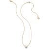 Kendra Scott Ashton Pendant Necklace in White Pearl, Fashion Jewelry for Women(GOLD – WHITE PEARL)