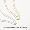 Kendra Scott Brooke Multi-Strand Necklace for Women, Fashion Jewelry(RHODIUM METAL)