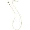 Kendra Scott Cross Inline Pave Necklace, 18k Gold Vermeil, White Topaz