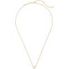 Kendra Scott Davie Pendant Necklace in 18K Gold Vermeil, Fine Jewelry for Women, Rock Crystal