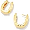 Kendra Scott Ellen Wide Huggie Earrings(18K GOLD VERMEIL)