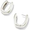 Kendra Scott Ellen Wide Huggie Earrings(STERLING SILVER)