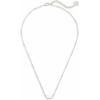 Kendra Scott Fern Pendant Necklace for Women(BRIGHT SILVER – WHITE GOLD METAL)