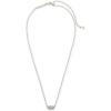 Kendra Scott Grayson Crystal Pendant Necklace, Fashion Jewelry for Women(RHODIUM – WHITE CUBIC ZIRCONIA)