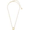 Kendra Scott Letters A-Z Pendant Necklace for Women, Fashion Jewelry, 14k Gold-Plated Brass(Letter D)