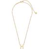 Kendra Scott Letters A-Z Pendant Necklace for Women, Fashion Jewelry, 14k Gold-Plated Brass(Letter H)