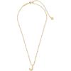 Kendra Scott Letters A-Z Pendant Necklace for Women, Fashion Jewelry, 14k Gold-Plated Brass(Letter J)