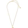 Kendra Scott Letters A-Z Pendant Necklace for Women, Fashion Jewelry, 14k Gold-Plated Brass(Letter L)