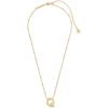 Kendra Scott Letters A-Z Pendant Necklace for Women, Fashion Jewelry, 14k Gold-Plated Brass(Letter Q)