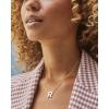 Kendra Scott Letters A-Z Pendant Necklace for Women, Fashion Jewelry, 14k Gold-Plated Brass(Letter R)