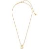 Kendra Scott Letters A-Z Pendant Necklace for Women, Fashion Jewelry, 14k Gold-Plated Brass(Letter S)