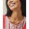 Kendra Scott Letters A-Z Pendant Necklace for Women, Fashion Jewelry, 14k Gold-Plated Brass(Letter W)