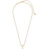 Kendra Scott Letters A-Z Pendant Necklace for Women, Fashion Jewelry, 14k Gold-Plated Brass(Letter Y)