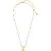 Kendra Scott Letters A-Z Pendant Necklace for Women, Fashion Jewelry, 14k Gold-Plated Brass(Letter Z)