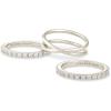 Kendra Scott Livy Ring Set of 3(RHODIUM METAL)