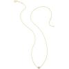 Kendra Scott Marisa 18k Yellow Gold Oval Solitaire Pendant Necklace(AQUAMARINE)