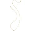 Kendra Scott Mini Elisa 14k Gold-Plated Satellite Short Pendant Necklace, Fashion Jewelry for Women(GOLD – LIGHT BLUE ILLUSION)