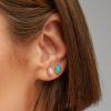 Kendra Scott Mini Ellie 14k Gold-Plated Stud Earrings, Fashion Jewelry for Women(GOLD – TURQUOISE)