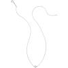 Kendra Scott Tiny Texas 18k Gold Pendant Necklace(18K WHITE GOLD)