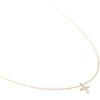 Kendra Scott White Diamond Cross Pendant Necklace in 14k Gold, Fine Jewelry for Women(14K YELLOW GOLD – CRYSTAL CLEAR DIAMOND)