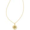 Kendra Scott 14k Gold-Plated Brass Letter A-Z Disc Reversible Pendant Necklace, Fashion Jewelry for Women(Letter B)