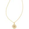 Kendra Scott 14k Gold-Plated Brass Letter A-Z Disc Reversible Pendant Necklace, Fashion Jewelry for Women(Letter G)
