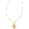 Kendra Scott 14k Gold-Plated Brass Letter A-Z Disc Reversible Pendant Necklace, Fashion Jewelry for Women(Letter Q)