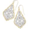 Kendra Scott Addie Drop Earrings for Women in Filigree, Fashion Jewelry(RHODIUM AND GOLD-PLATED MIX)