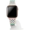 Kendra Scott Alex 5 Link Watch Bands, Compatible with Apple Watch® Series 1-8 and 20mm Samsung Galaxy Watch®(Iridescent Stainless Steel)