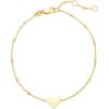 Kendra Scott Ari Heart Delicate Bracelet(18K GOLD VERMEIL)