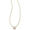 Kendra Scott Ashton Pendant Necklace in White Pearl, Fashion Jewelry for Women(GOLD – WHITE PEARL)