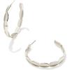 Kendra Scott Brooke Hoop Earrings for Women, Fashion Jewelry(RHODIUM METAL)