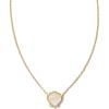 Kendra Scott Brynne Shell Short Pendant Necklace, Fashion Jewelry for Women(IVORY MOTHER OF PEARL)