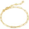 Kendra Scott Courtney Paperclip Bracelet, Fashion Jewelry for Women(GOLD)