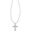 Kendra Scott Cross Crystal Pendant Necklace, Fashion Jewelry for Women(RHODIUM – WHITE CRYSTAL)