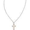 Kendra Scott Cross Pendant Necklace for Women, Fashion Jewelry(RHODIUM – WHITE OPAL)