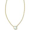 Kendra Scott Davie Pendant Necklace, 18k Gold Vermeil, Opal