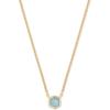 Kendra Scott Davie Pendant Necklace in 18K Gold Vermeil, Fine Jewelry for Women, Aquamarine