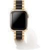 Kendra Scott Dira 3 Link Watch Bands, Compatible with Apple Watch® and 20mm Samsung Galaxy Watch®(Gold & Black Tone)